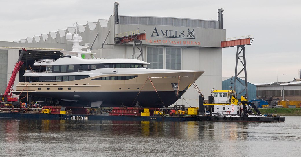 motor yacht LILI launches from Amels shipyard