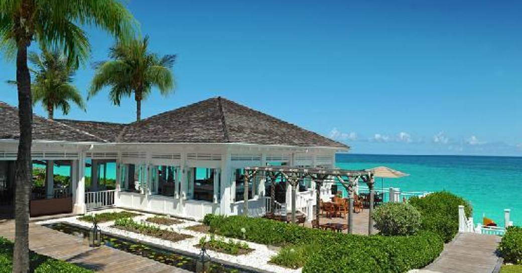 Exterior shot of DUNE overlooking the sea