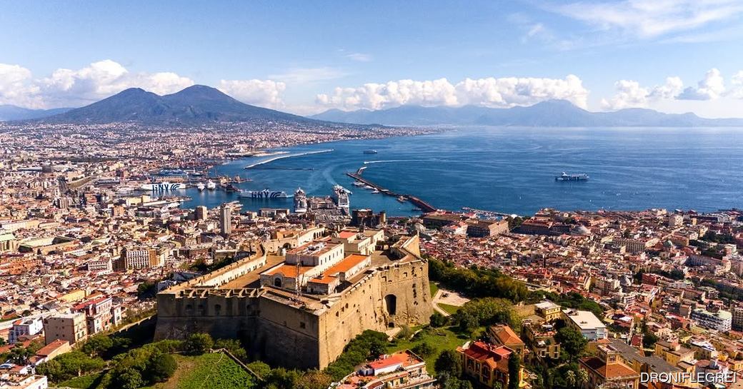 Castel Sant'Elmo Naples aerial view