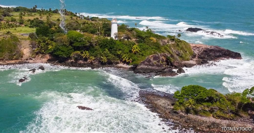Galera Point Lighthouse Trinidad & Tobago aerial view