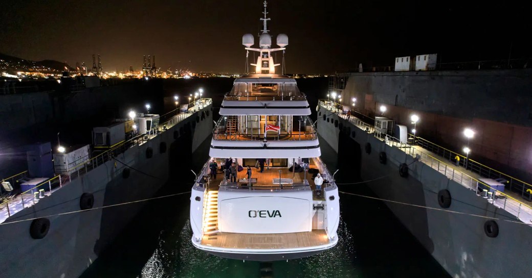 relaunch of superyacht o'eva in greece