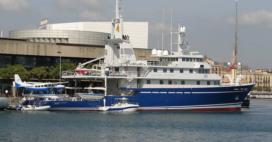 'Golden Shadow' with sea plane, tender and other equipment