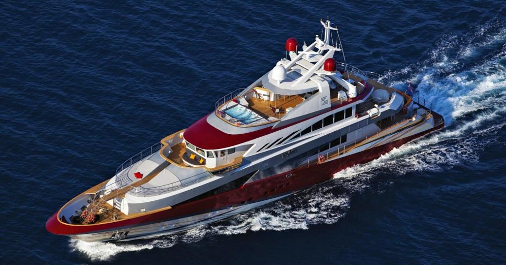 Superyacht JOYME underway