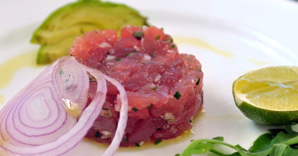 Tortola's Brandy Wine Estate speciality Tuna tartar 