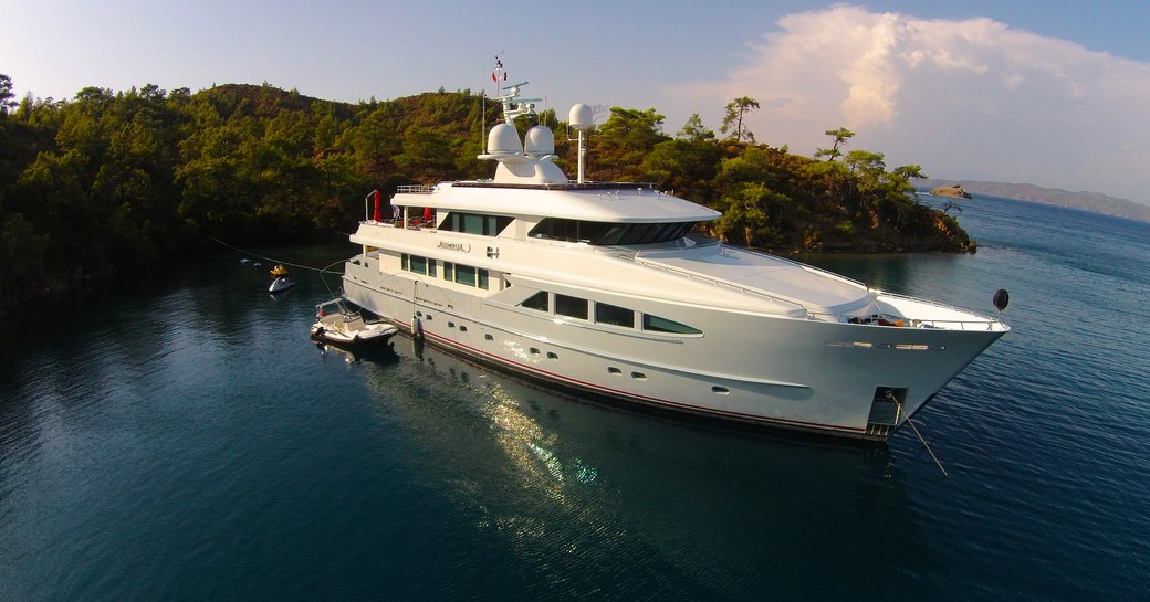 Superyacht AlumerciA is perfect for exploring the Mediterranean cruising grounds