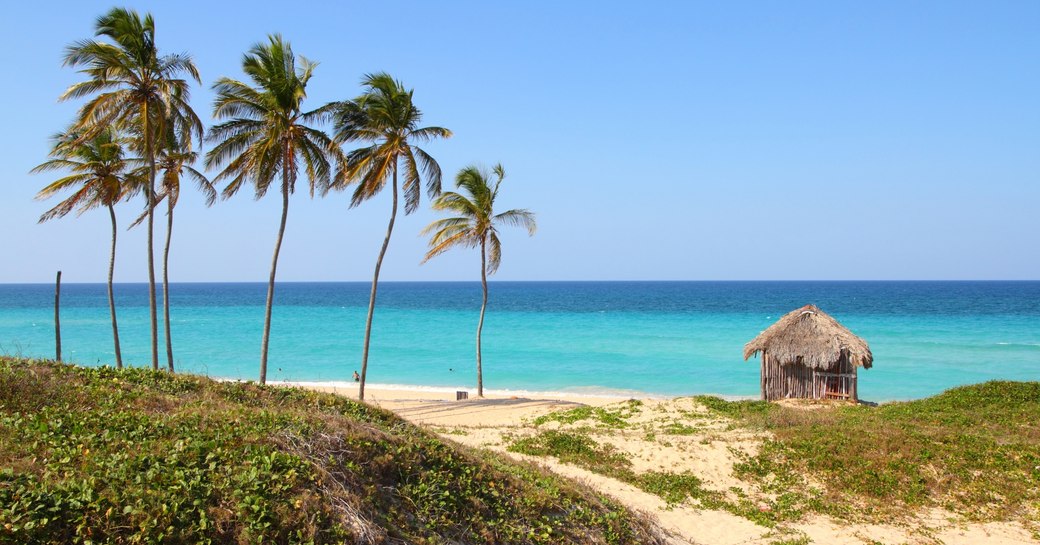 at the beach in baracoa on our cuba luxury yacht charter 