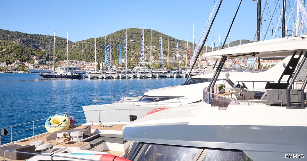 Motor yacht charters berthed