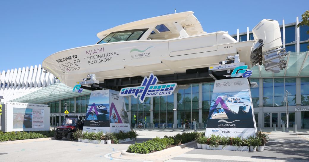 Miami International Boat Show Neptune display