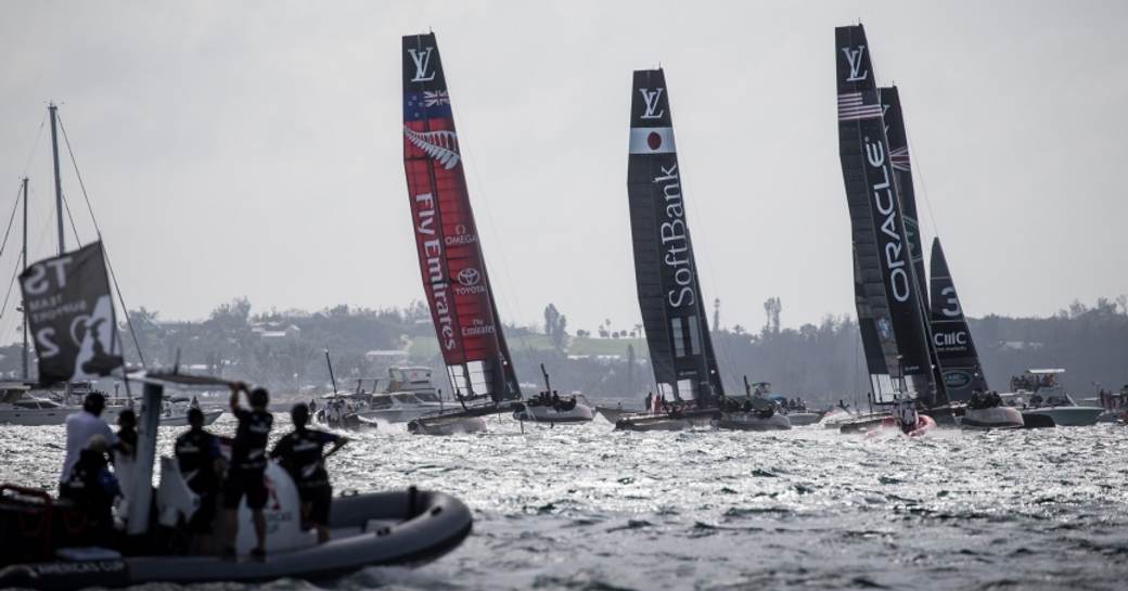 America's Cup 2017 competitors in Bermuda