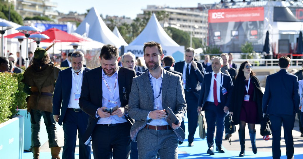 participants of MIPIM at the venue in Cannes