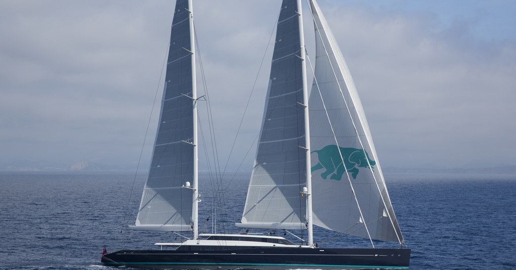 Luxury sailing yacht AQUIJO underway