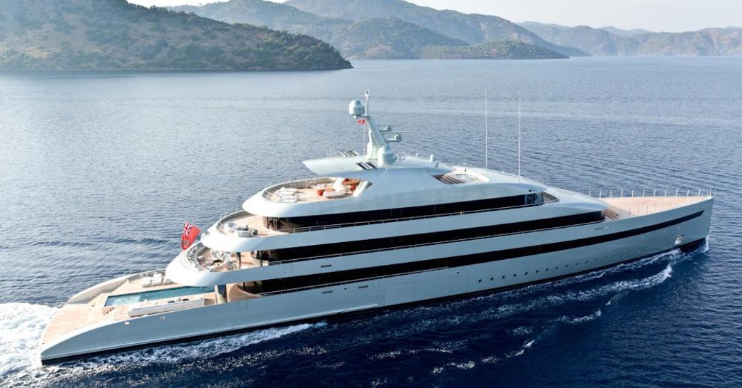 Feadship superyacht SAVANNAH underway