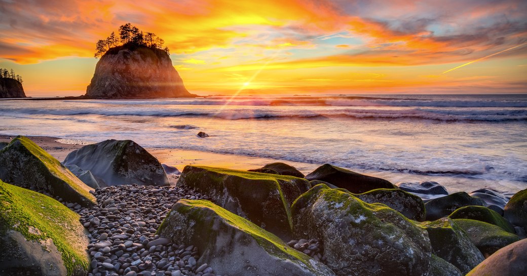 Sunset in Pacific Northwest, USA