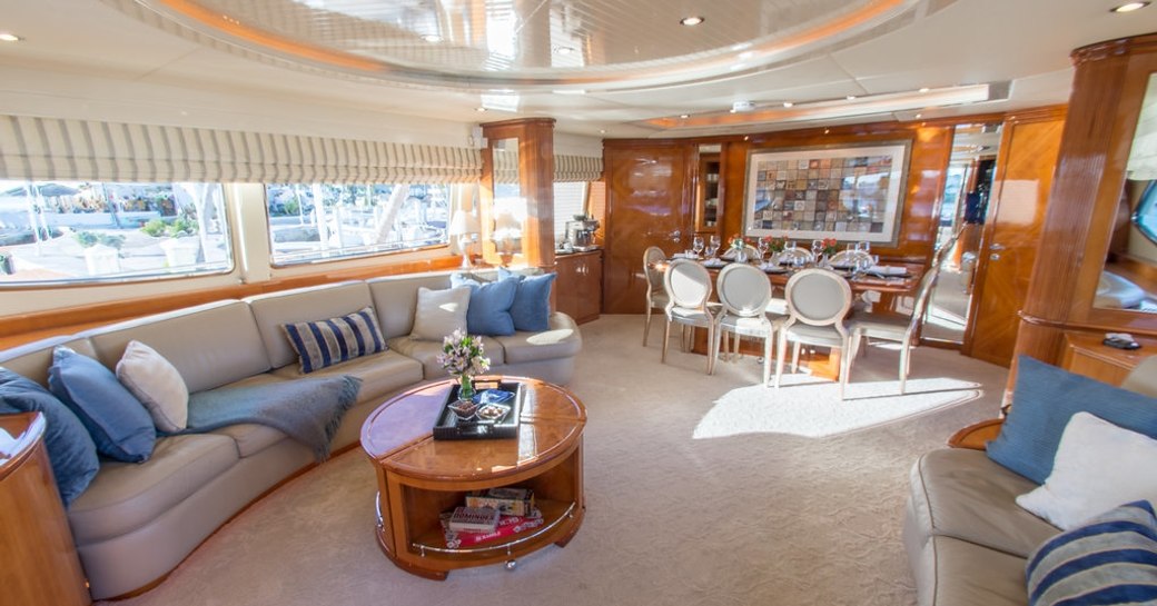 elegant main salon aboard superyacht 'My My My'