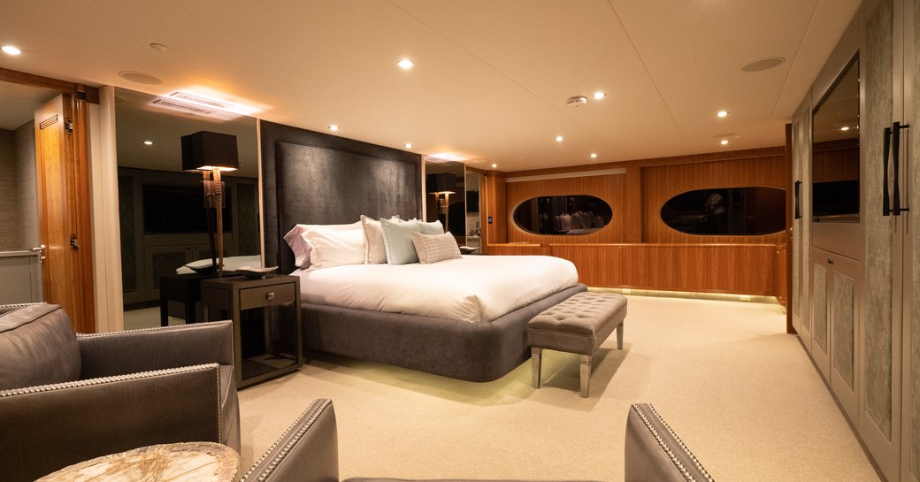 Elegant large cabin on superyacht ZEAL