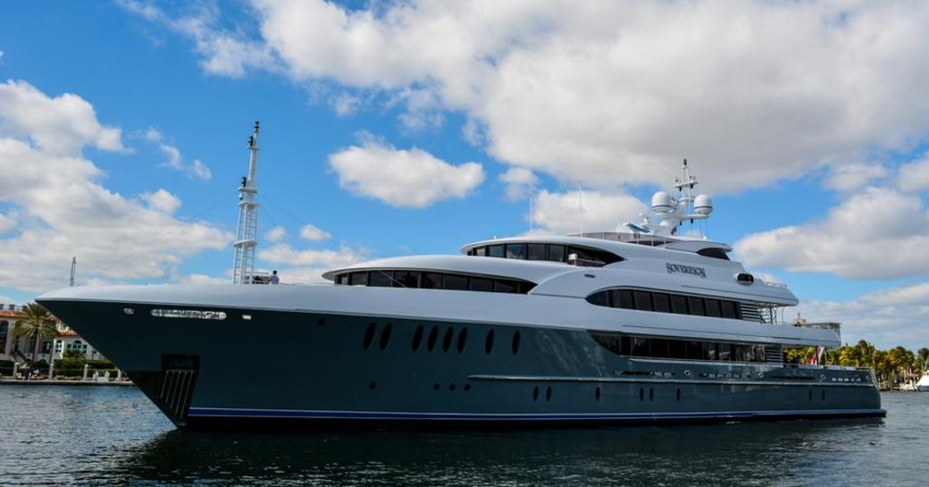 superyacht SOVEREIGN opens for luxury yacht charters in the Caribbean