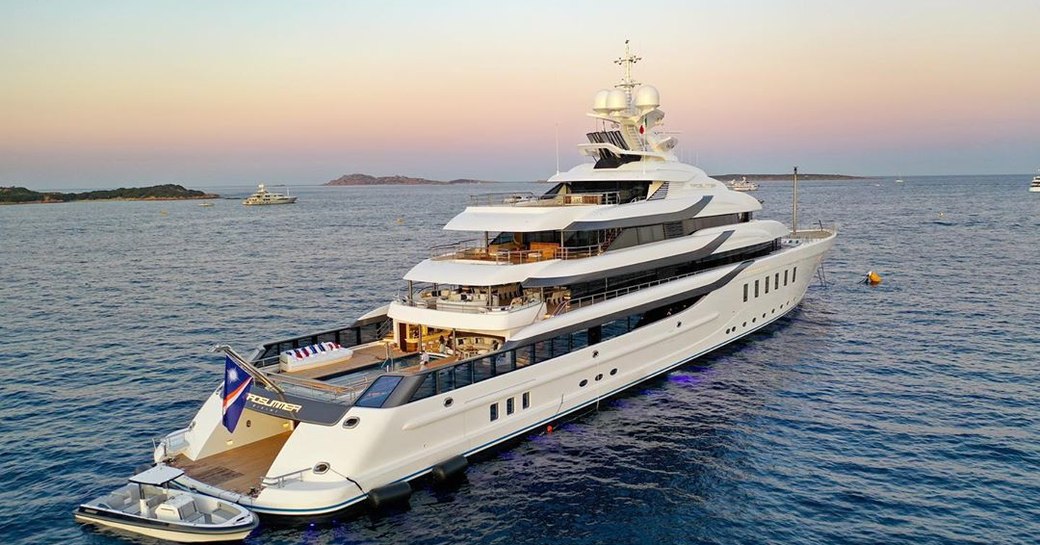 Lurssen luxury yacht MADSUMMER at anchor