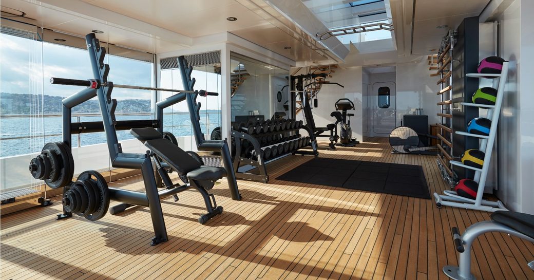 Gym onboard MY Joy