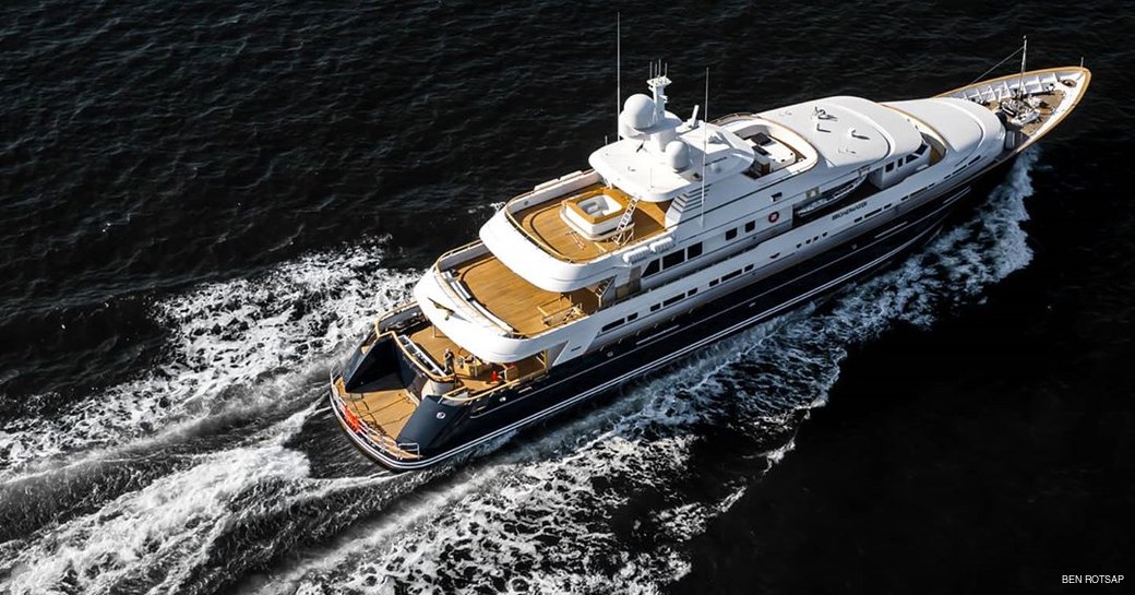 luxury feadship superyacht broadwater underway