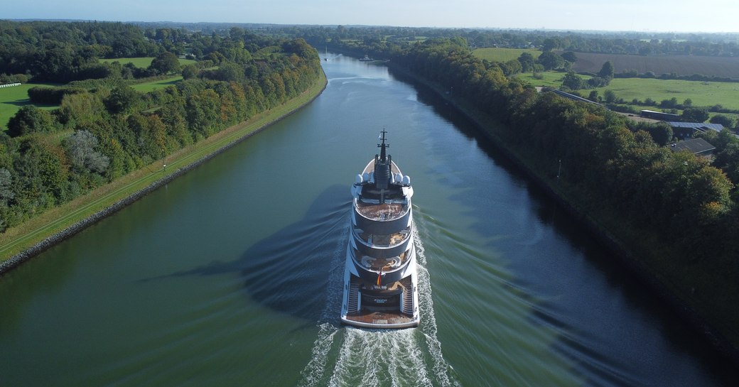 MY ENZO during her sea trials