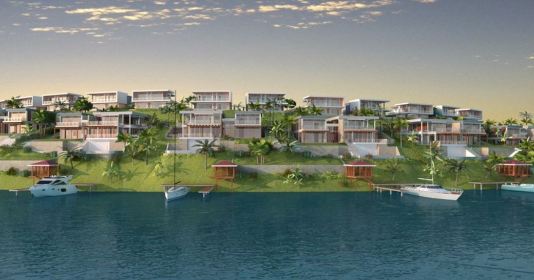 Graphic rendering of the Porto Maho Marina