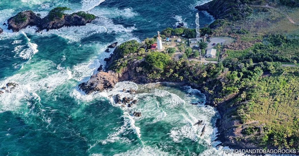 Galera Point Lighthouse Trinidad & Tobago aerial view
