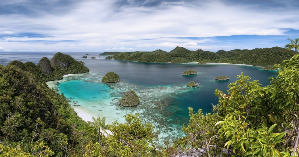 beautiful view of the Rajat Ampat Islands in Indonesia