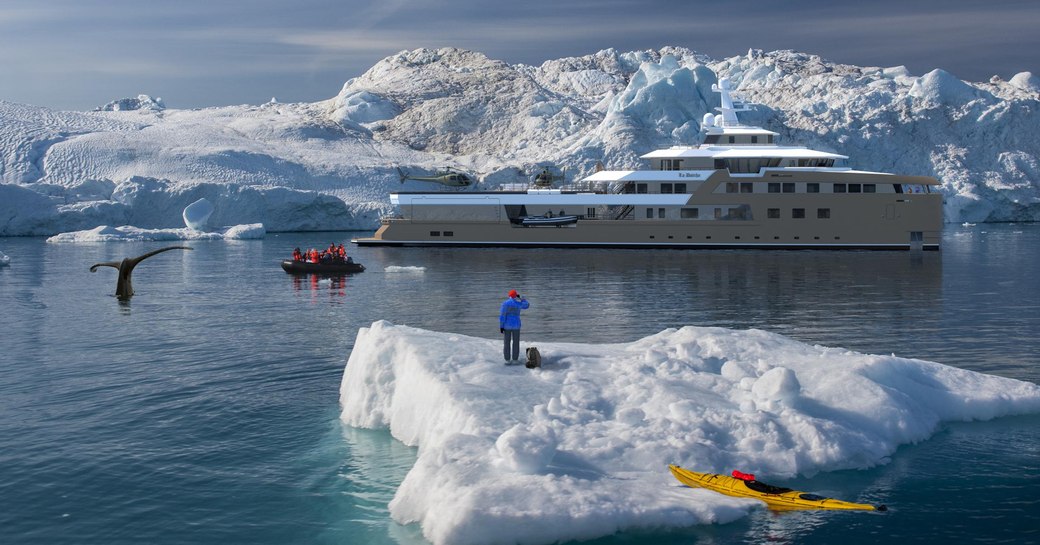 superyacht la datcha cruises in antarctica