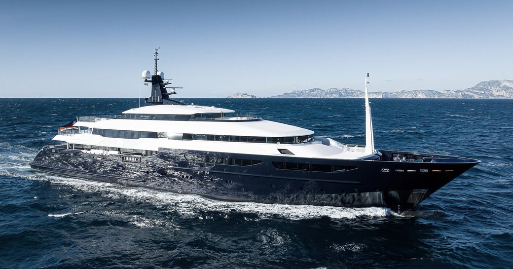 Charter yacht ARBEMA underway at sea