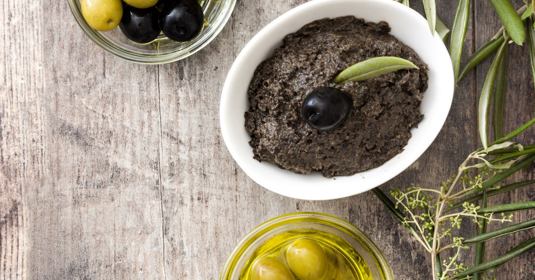 Tapenade, a black olive dip from the South of France