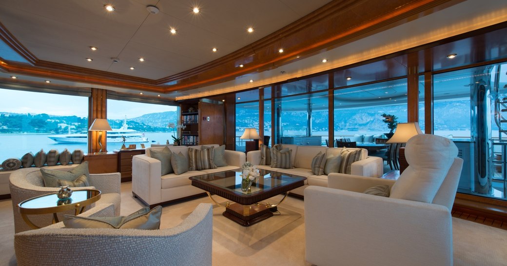 Charter yacht Lady Christina's luxurious interior