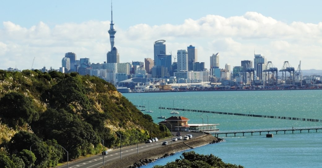 Auckland's striking city and waterfront landscape