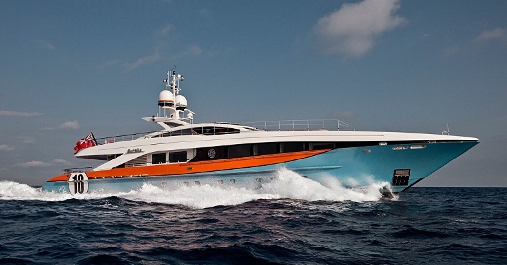 superyacht AURELIA cruising in the Mediterranean