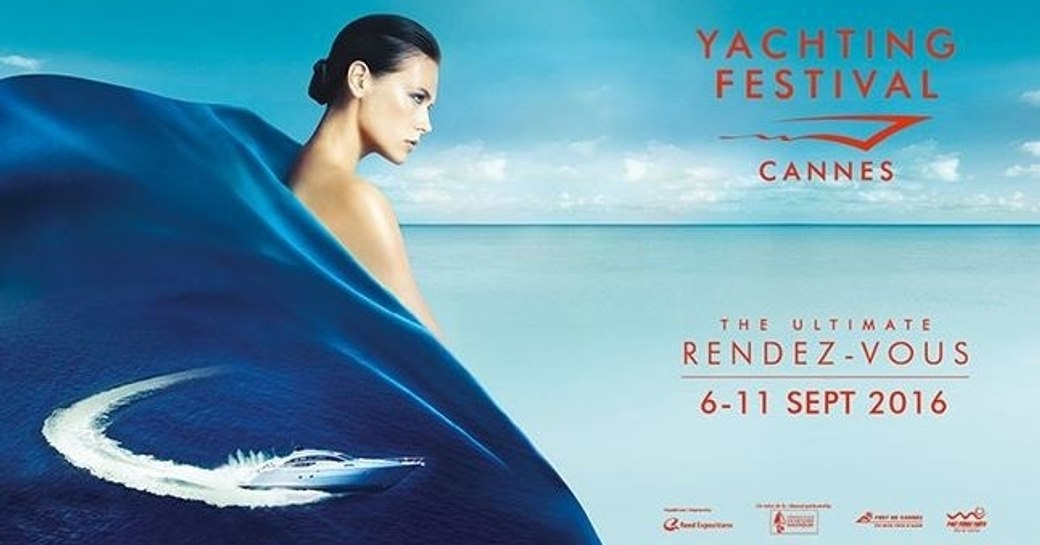 The promotional material for the Cannes Yachting Festival 2016