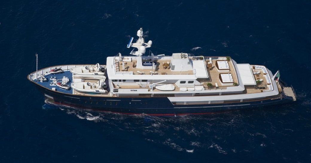 expedition yacht TITAN available for monaco grand prix charter