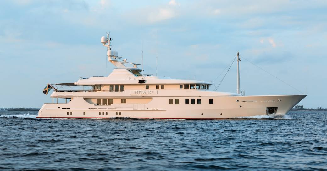 Charter yacht NITA K II at sea