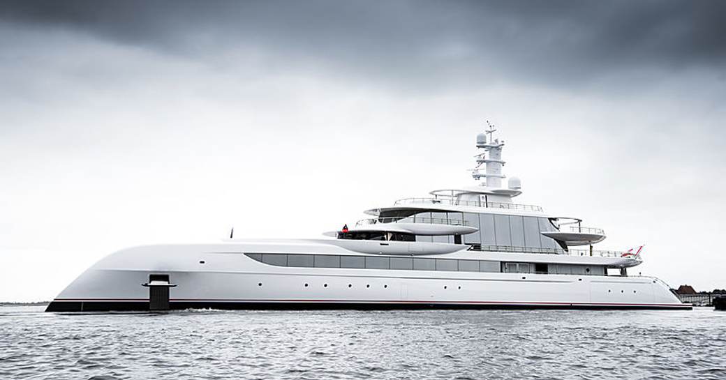 Superyacht EXCELLENCE from Abeking and Rasmussen underway 