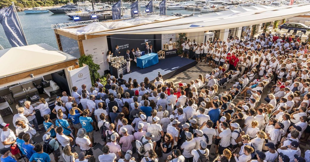 prize-giving ceremony at the Perini Navi Cup 2018