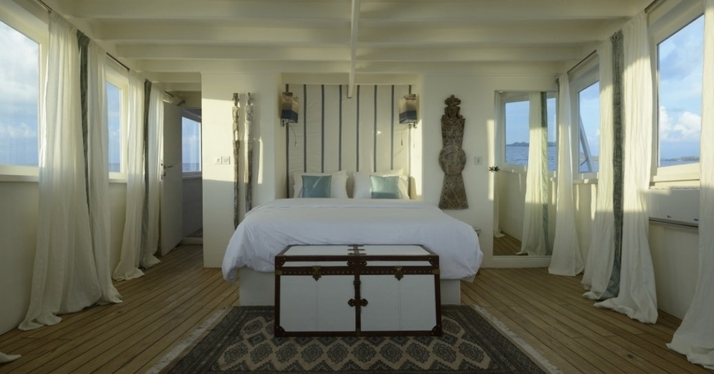 idyllic master suite aboard luxury phinisi ALEXA  