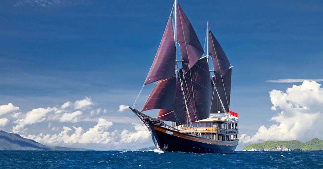 Sailing yacht Dunia Baru in Indonesia