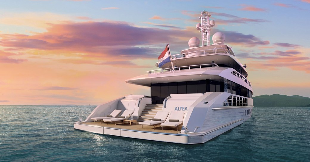 beach club onboard heesen yacht ELA