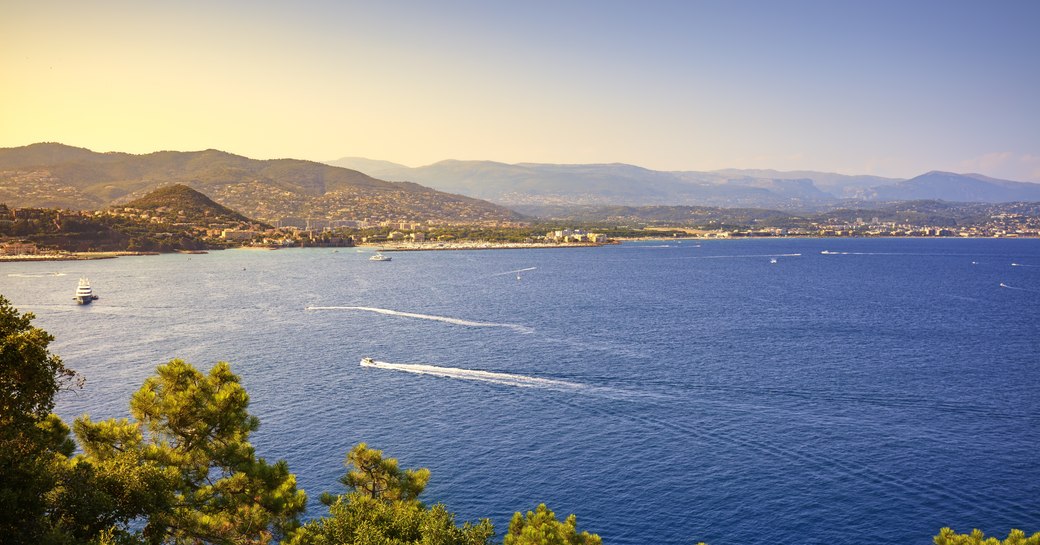 Luxurious blue waters in Cannes