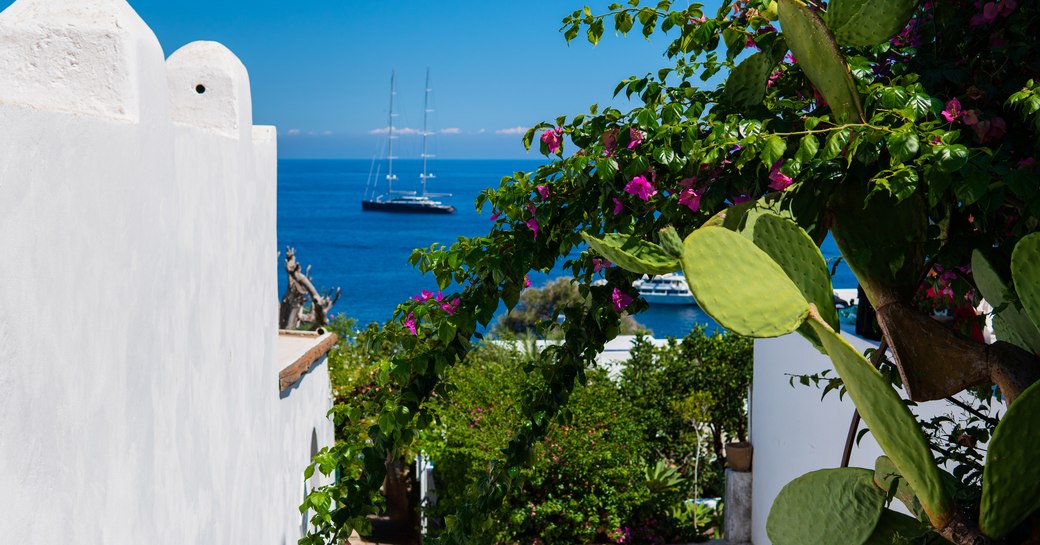 View from the Hotel Raya, Panarea in Italy