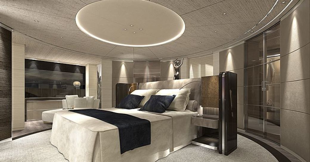 Overview of the master cabin onboard charter yacht SEVERIN'S