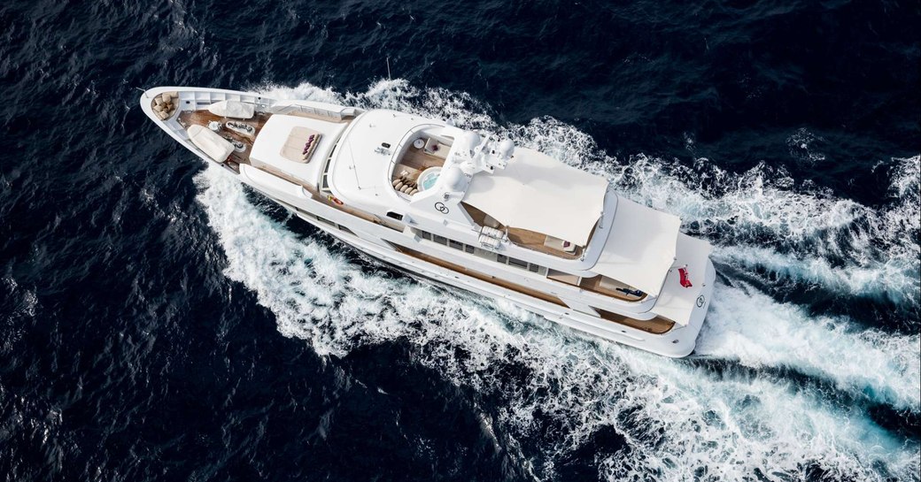 Motor yacht GO by Feadship at sea