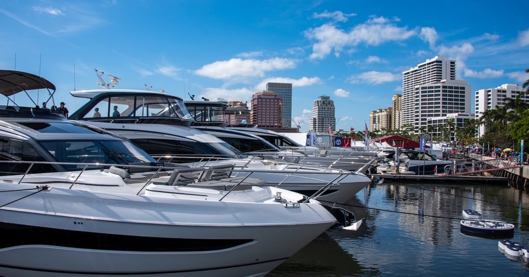 Motor yacht charters berthed in US Marina