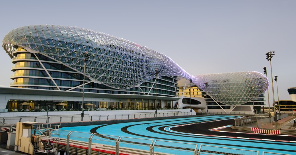 The race track at Abu Dhabi's YAS Marina