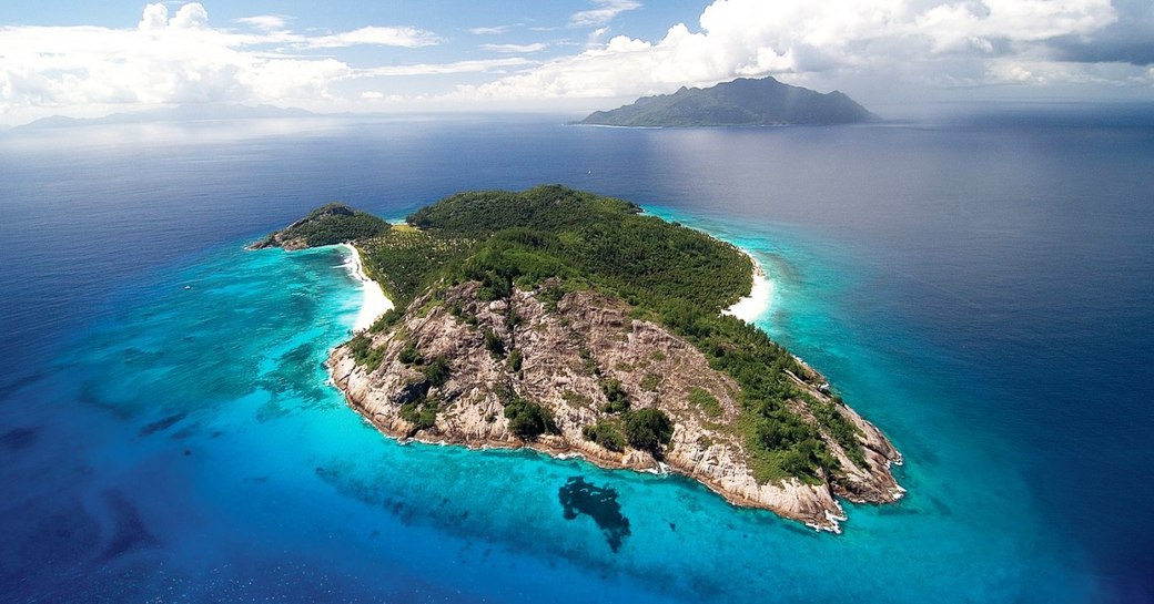 Aerial view of Seychelles