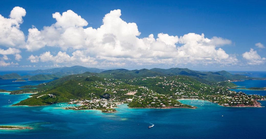 virgin islands aerial view