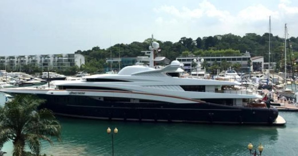 superyacht ANASTASIA at the 2015 singapore yacht show